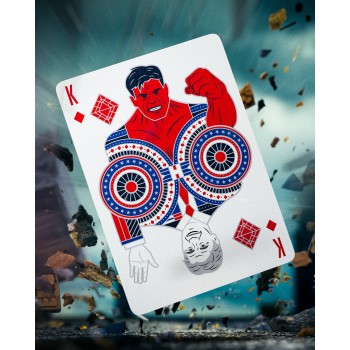 Captain America žaidimo kortos Theory11